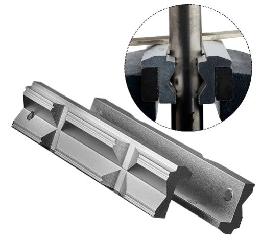 2Pcs 6" V-CLIP CNC MILLING STEEL VISE HARD JAW FIXTURE ALUMINIUM ALLOY