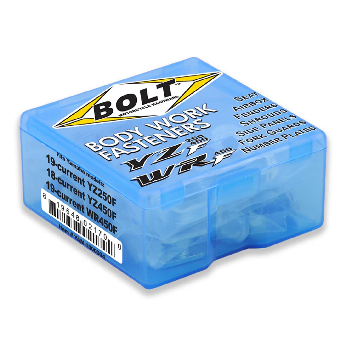 PLASTIC BOLT KIT YZF/WRF 18-20, BOLT HARDWARE YAM-1800004