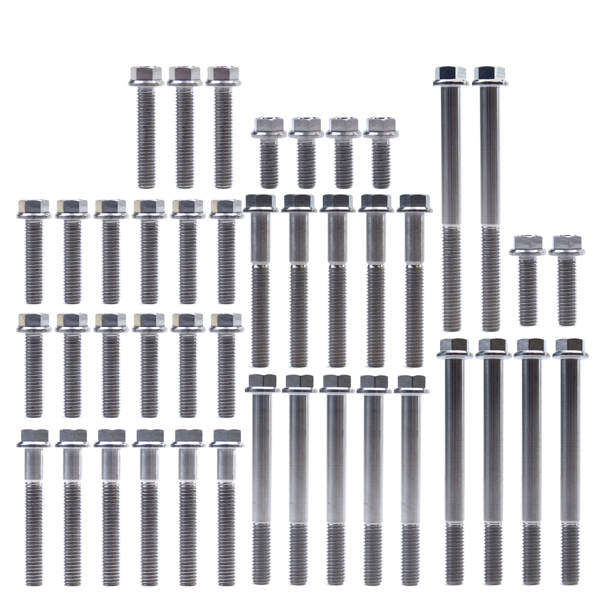 KTM HUQ FE EXC-F TITANIUM ENGINE BOLT KIT, KIT SIZE 43 BOLTS !!! MADE TO ORDER !!!