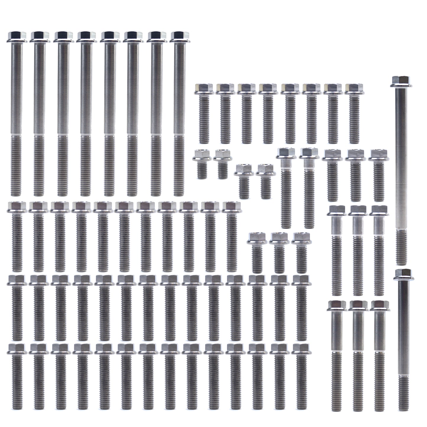 ENGINE BOLT KIT CRF 450 X 05-17, KIT SIZE 60 BOLTS !!! MADE TO ORDER !!! TITANIUM BOLT KIT