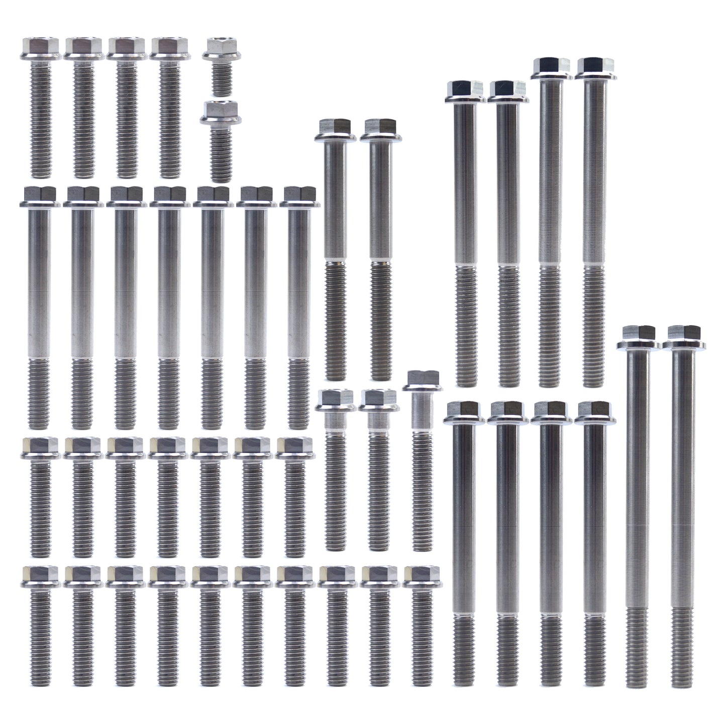 ENGINE BOLT KIT YZ 125 89-93, KIT SIZE 47BOLTS !!! MADE TO ORDER !!! TITANIUM BOLT KIT