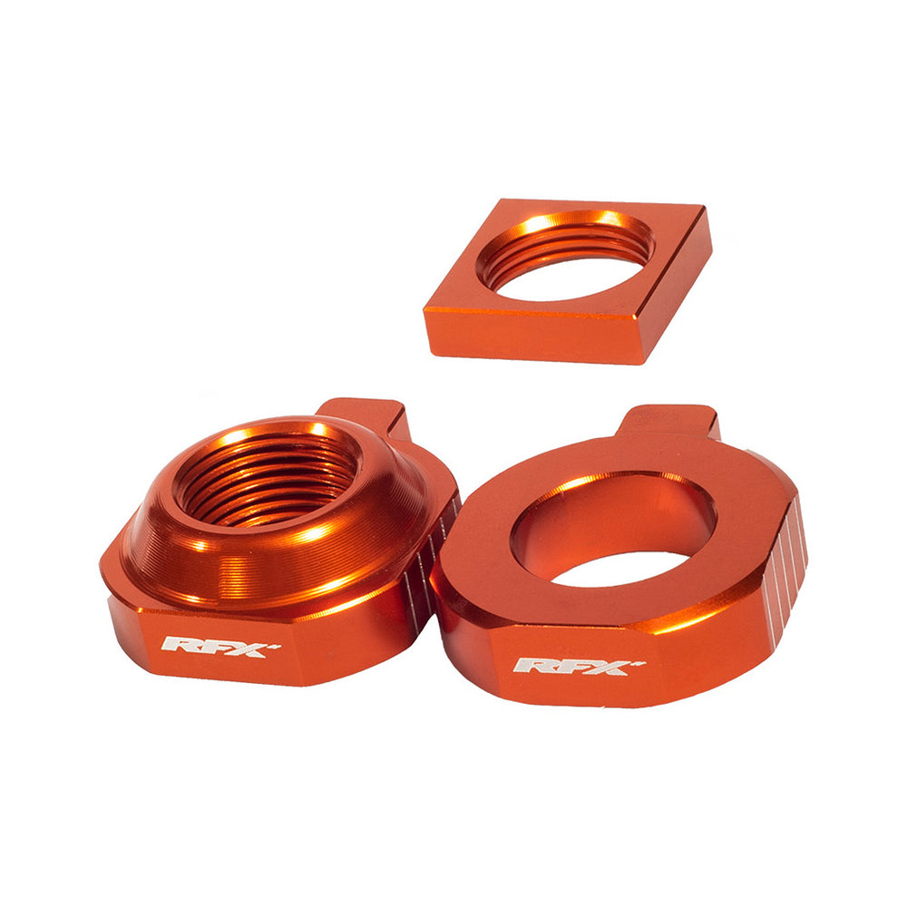RFX Pro 2 Rear Axle Adjuster Blocks (Orange) KTM SX85 15-24