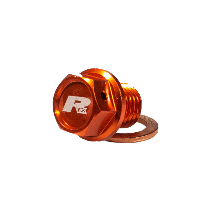 RFX Magentic Drain Bolt ORG M12x12mm x 1.50 KTM 125-450 03-25 Hva 125-450 14-25