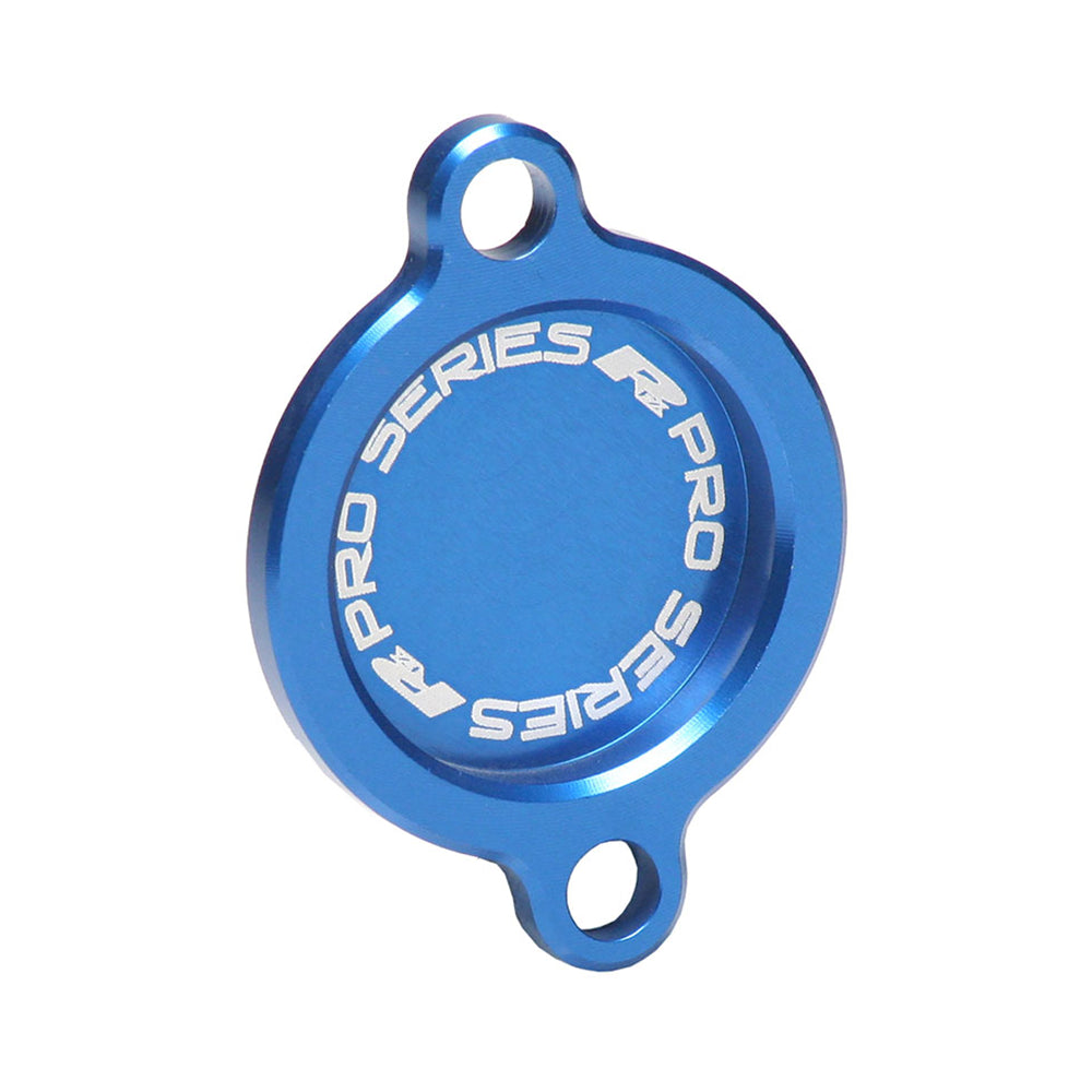 RFX Pro Oil Filter Cover (Blue) Husqvarna FE/FC250 14-24 FE/FC350 14-24 FC450 16-24