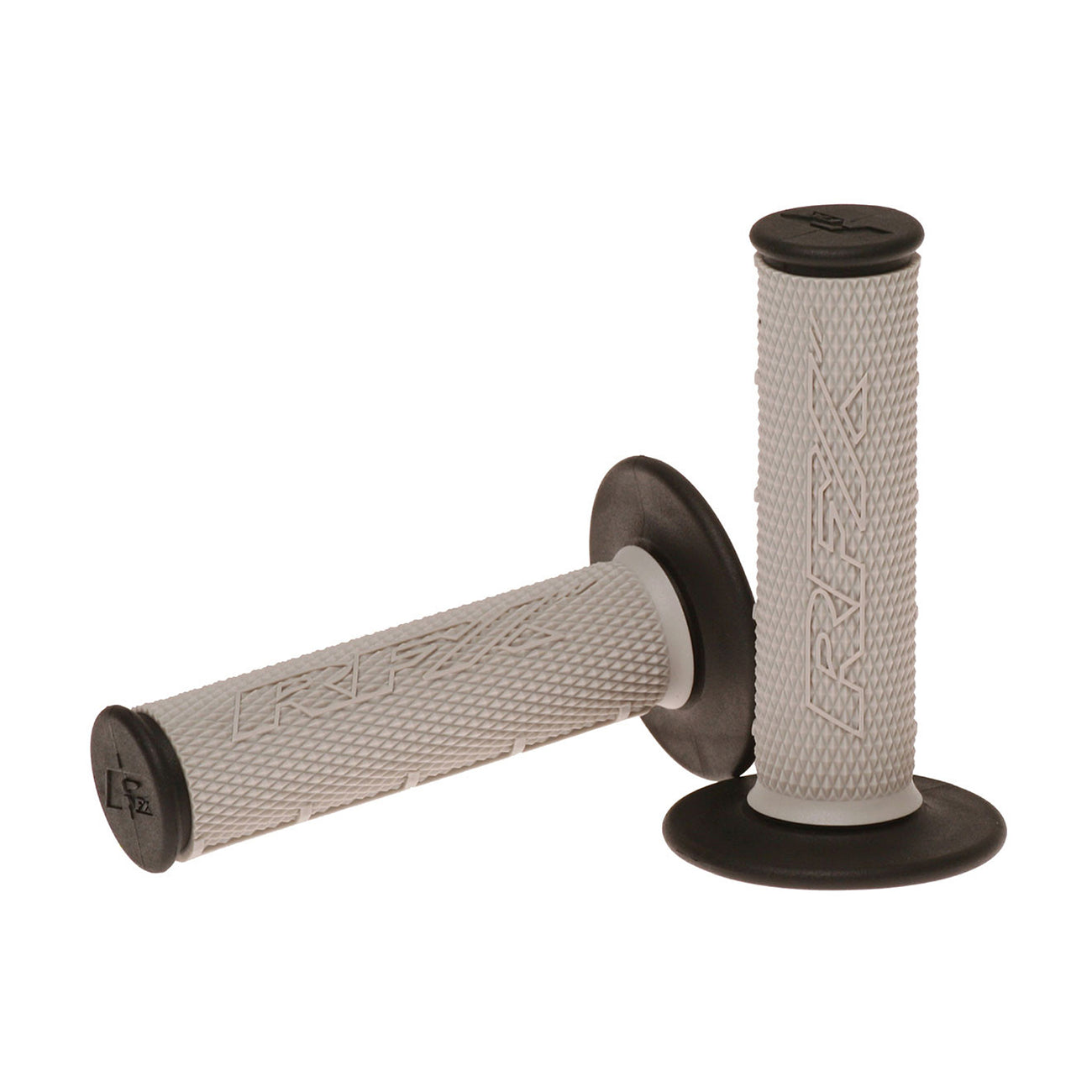 RFX Pro Series Dual Compound Grips Black Ends (Grey/Black) Pair
