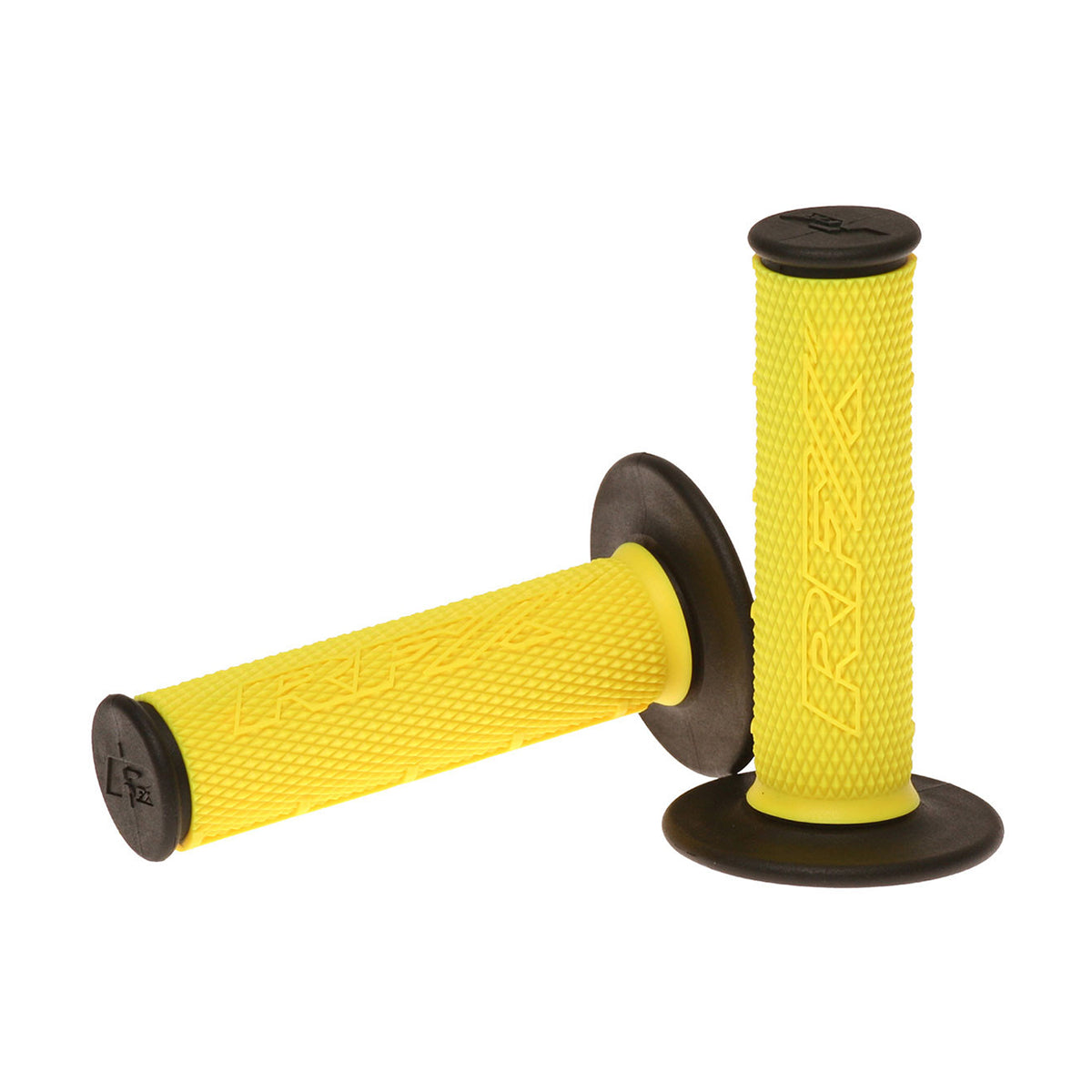 RFX Pro Series Dual Compound Grips Black Ends (Yellow/Black) Pair