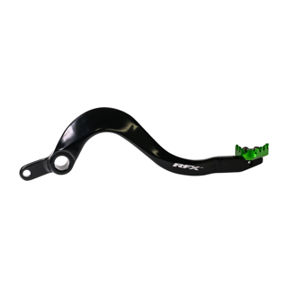 RFX Pro ST Rear Brake Lever (Black/Green) Kawasaki KXF250 05-20 Suzuki RMZ250 05-06