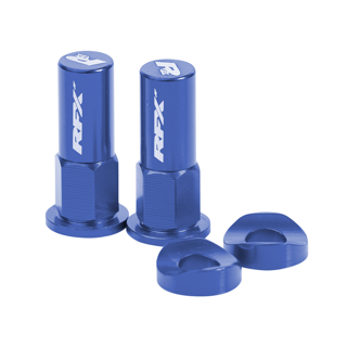 RFX Pro Rim Lock Nuts and Washers (Blue) 2pcs