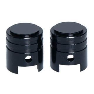 RFX Sport Valve Caps (Piston/Black) 2pcs