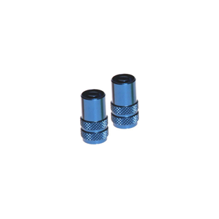 RFX Sport Valve Caps with Valve Key (Blue) 2pcs