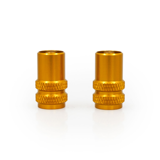 RFX Sport Valve Caps with Valve Key (Gold) 2pcs