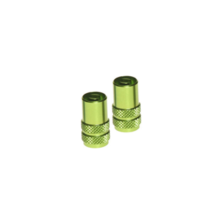 RFX Sport Valve Caps with Valve Key (Green) 2pcs