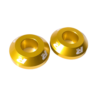RFX Pro FAST Wheel Spacers Rear (Yellow) Suzuki RMZ250 07-25 RMZ450 05-25