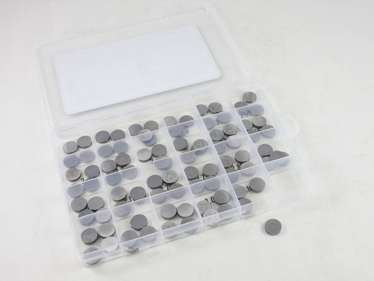 VALVE SHIM KIT 13mm 2.00mm-3.10mm 0.05mm INCREMENTS 4PCS EACH VINTCO 13SHIMKIT