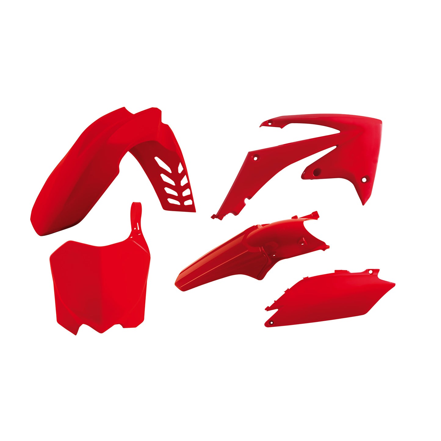 Racetech Plastic Kit CRF450 11-12/CRF250 11-13 (5 pcs) Honda Red