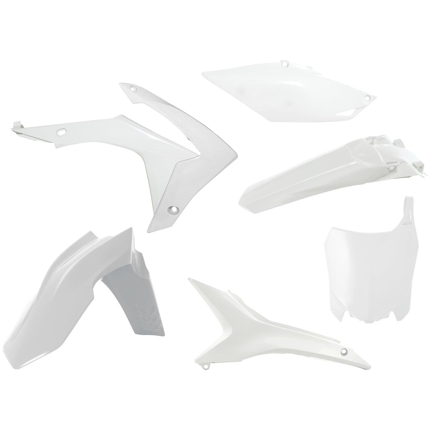 Racetech Plastic Kit CRF450 13-16/CRF250 14-17 (6 pcs) White