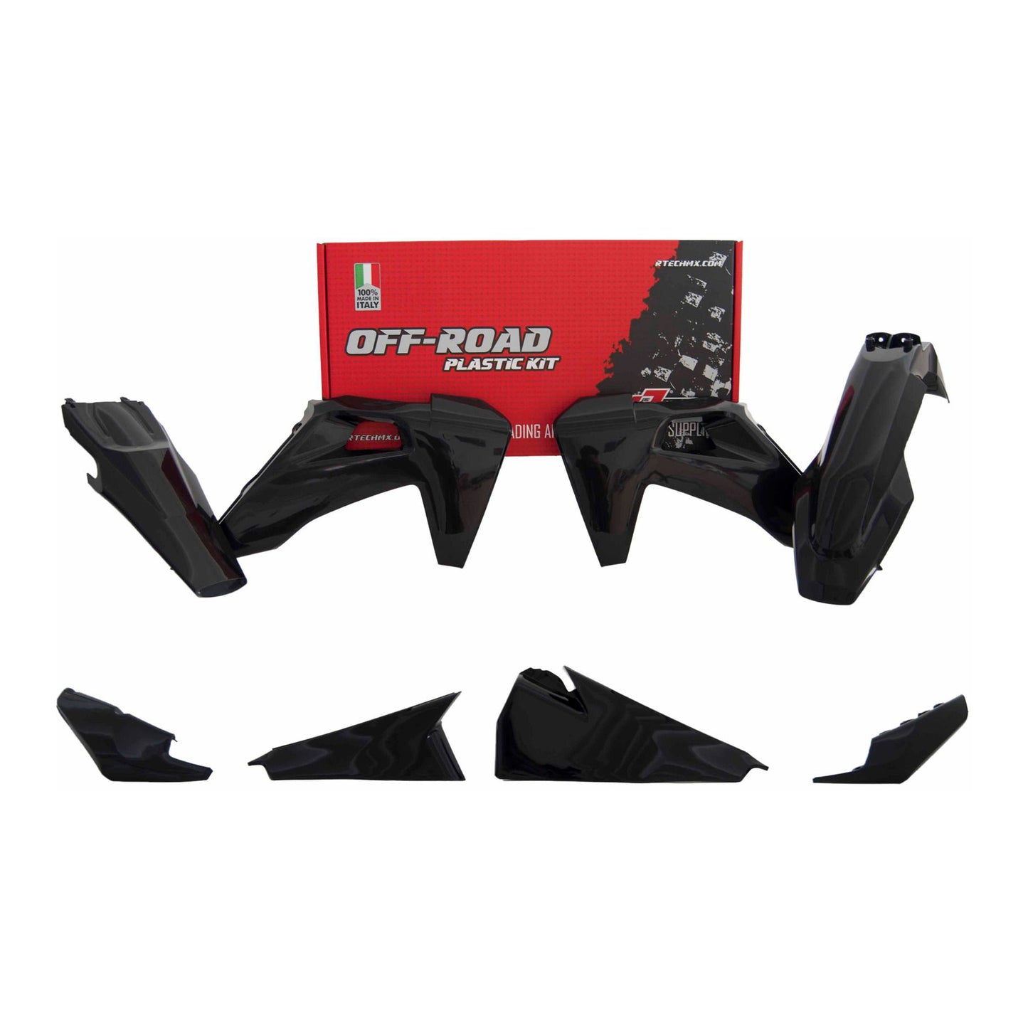 Racetech Plastic Kit TE-FE150/250/300/350/450 20-23 (5 pcs) Black