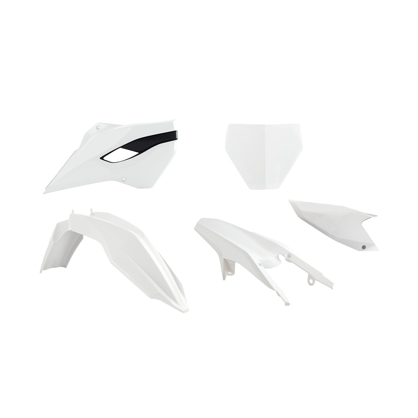Racetech Plastic Kit TC125 14-15/TC250 14-16 (5 pcs) OEM 14 / White / Black