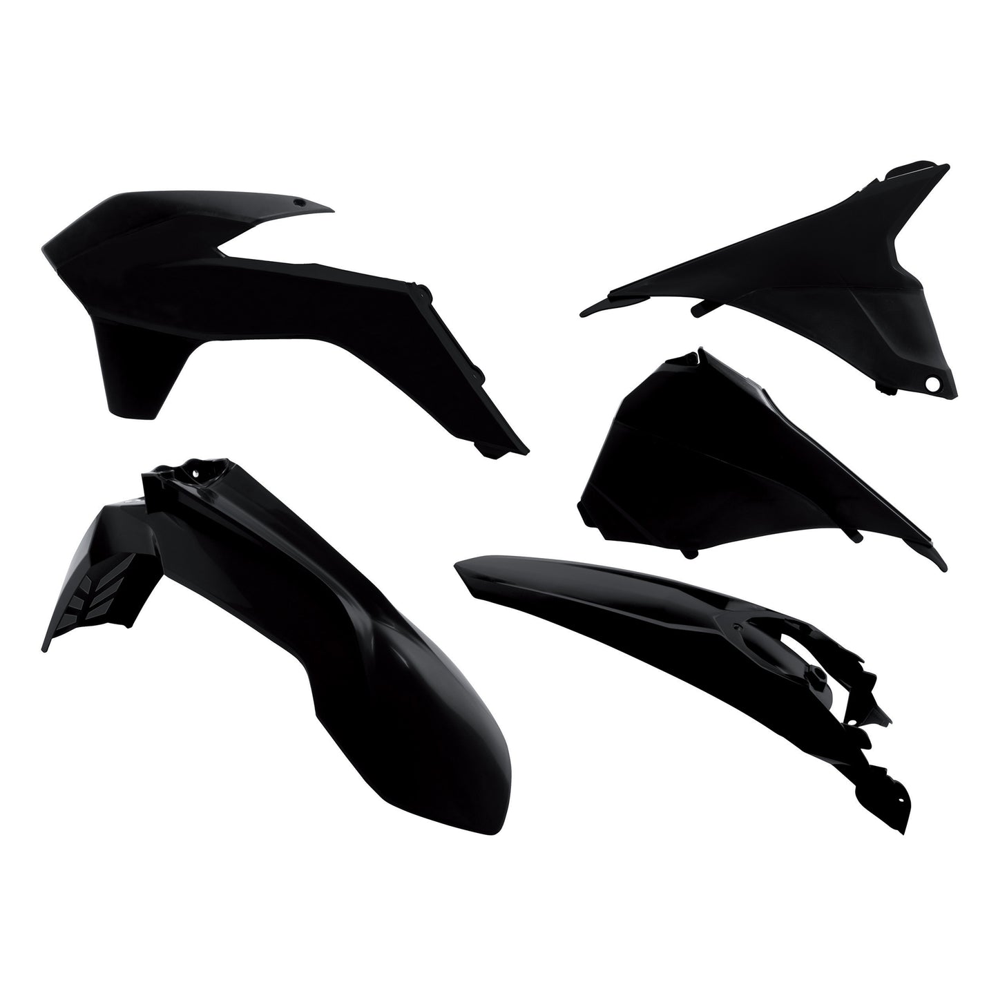 Racetech Plastic Kit EXC/EXCF125/200/250/500 14-16 (5 pcs) Black