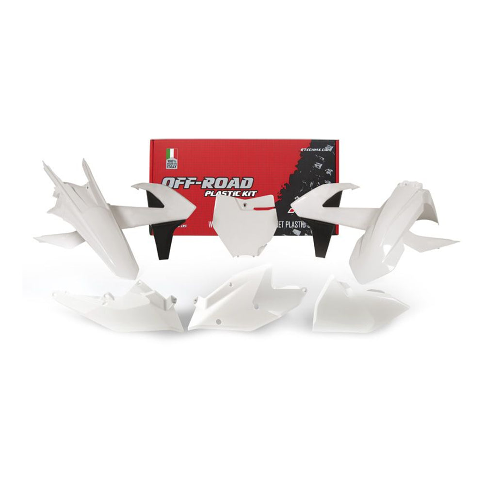 Racetech Plastic Kit SX125-150 16-18 (6 pcs) White / Black