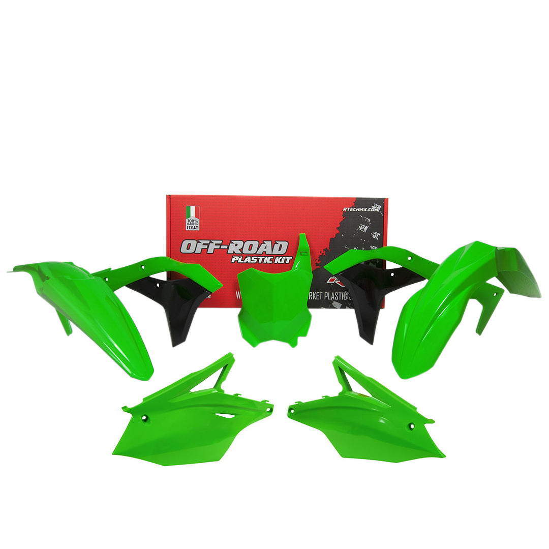 Racetech Plastic Kit KX250 17-20 (5 pcs) OEM 20 / Kawasaki Green / Black