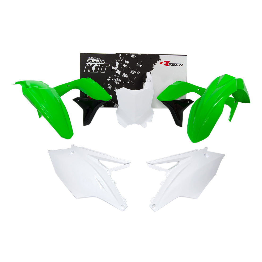 Racetech Plastic Kit KX450 16-18 (5 pcs) OEM EU / Green / White / Black
