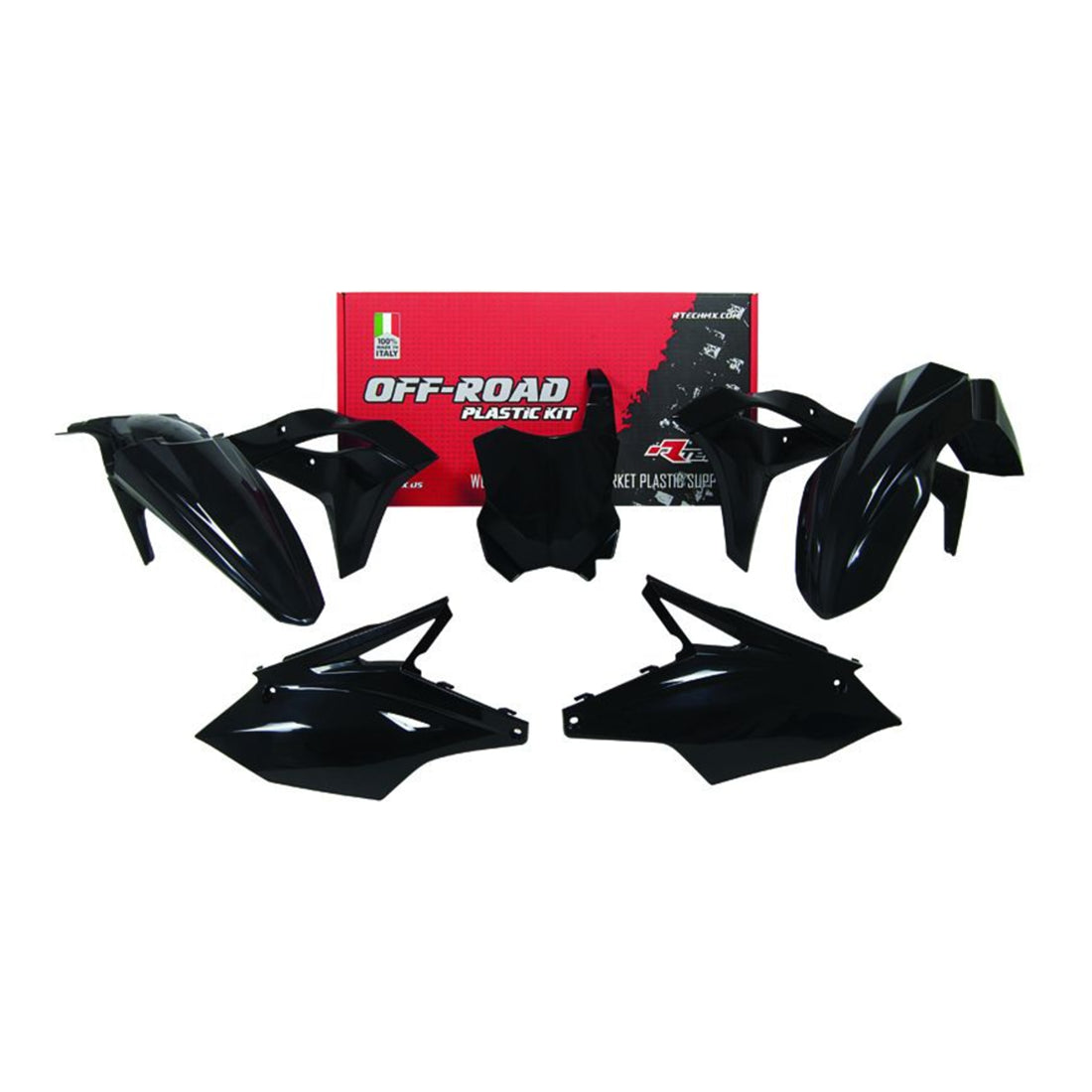 Racetech Plastic Kit KX250 17-20 (5 pcs) Black
