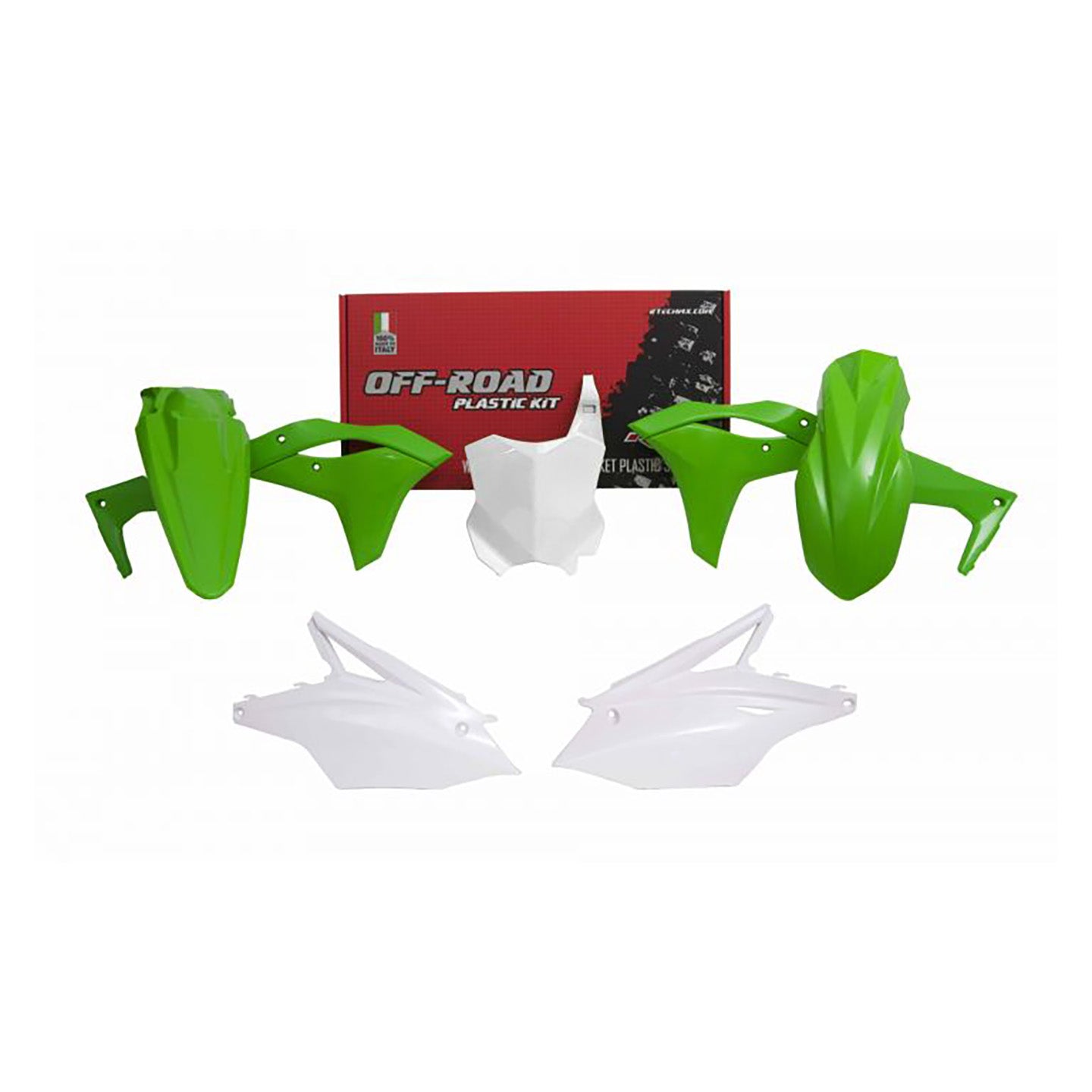Racetech Plastic Kit KX250 17-20 (5 pcs) OEM 19 / Green / White