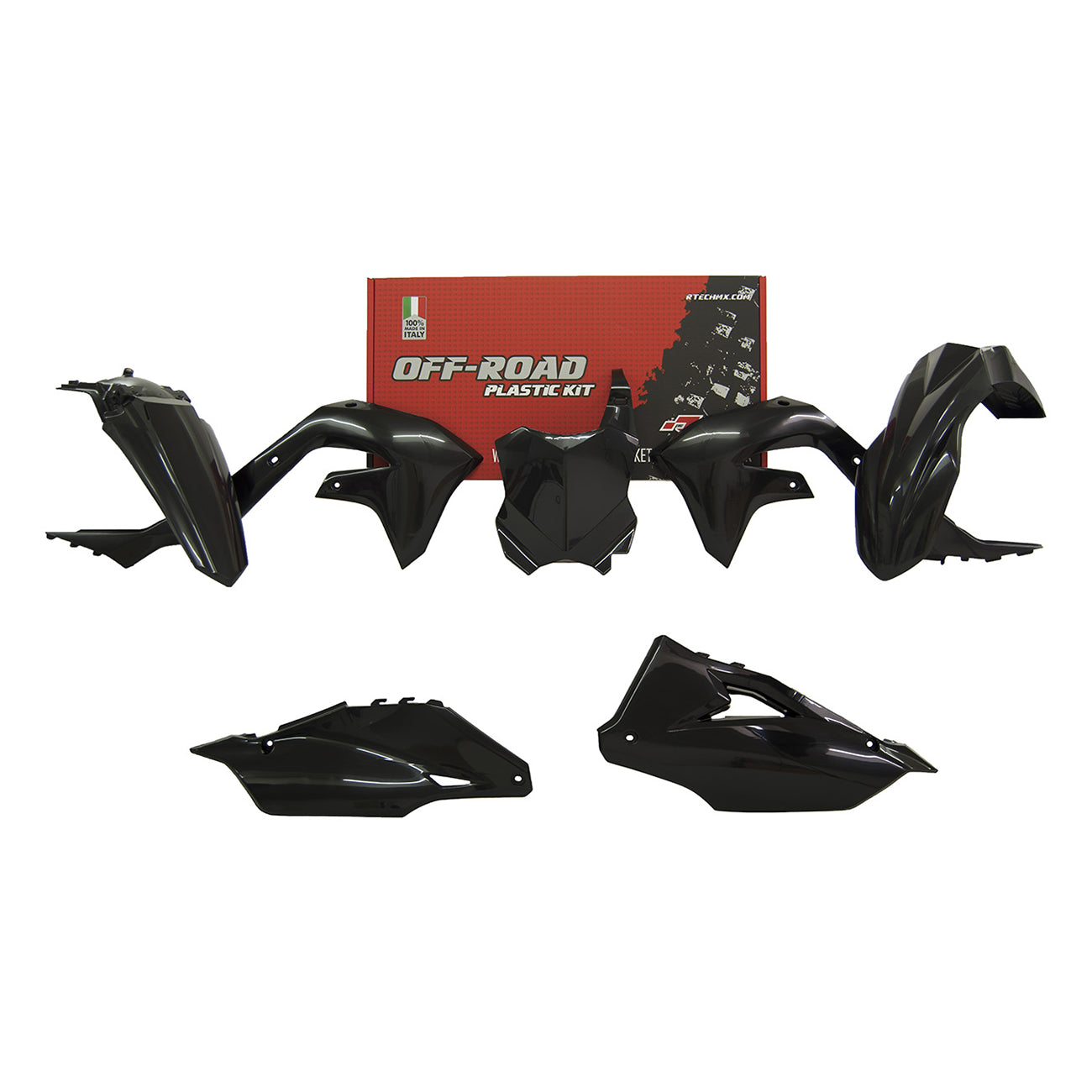 Racetech Plastic Kit KX250 21-24/KX450 19-23 (5 pcs) Black