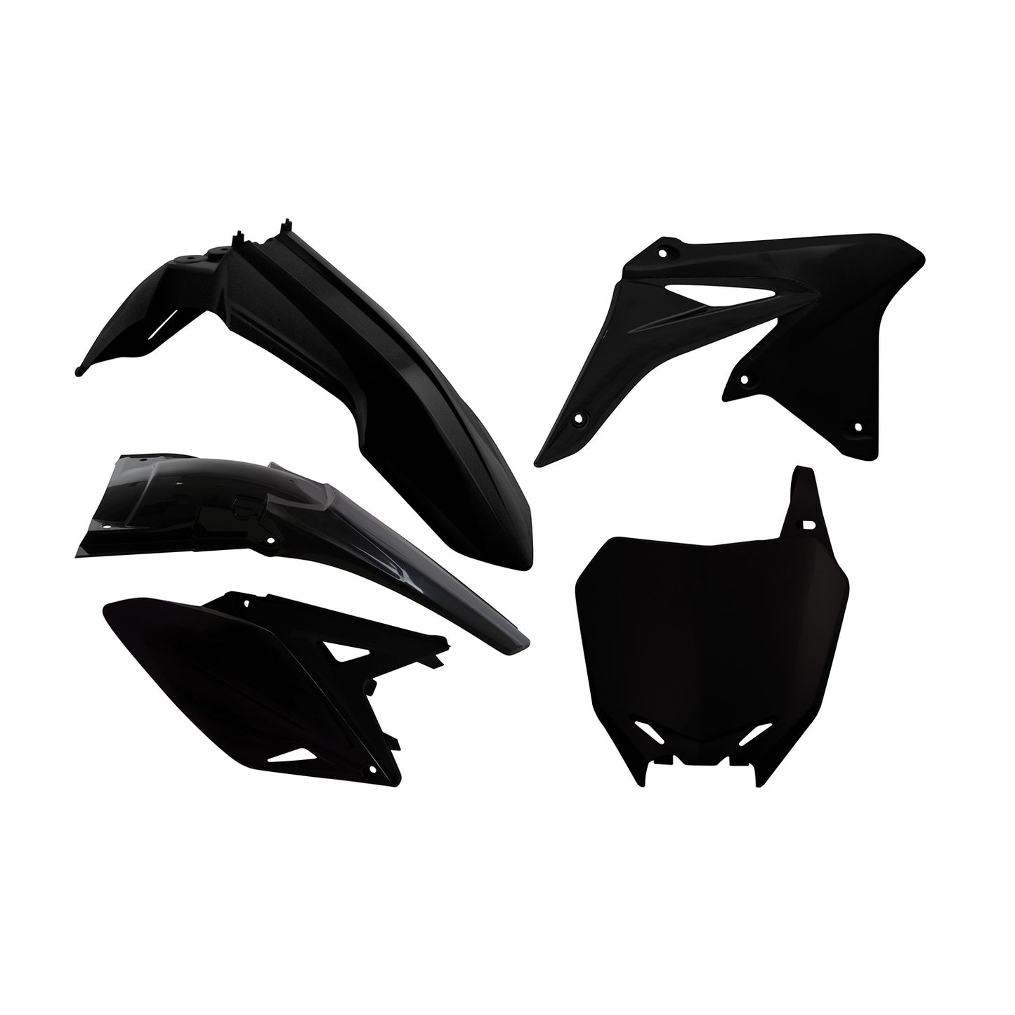 Racetech Plastic Kit RMZ250 10-18 (5 pcs) Black