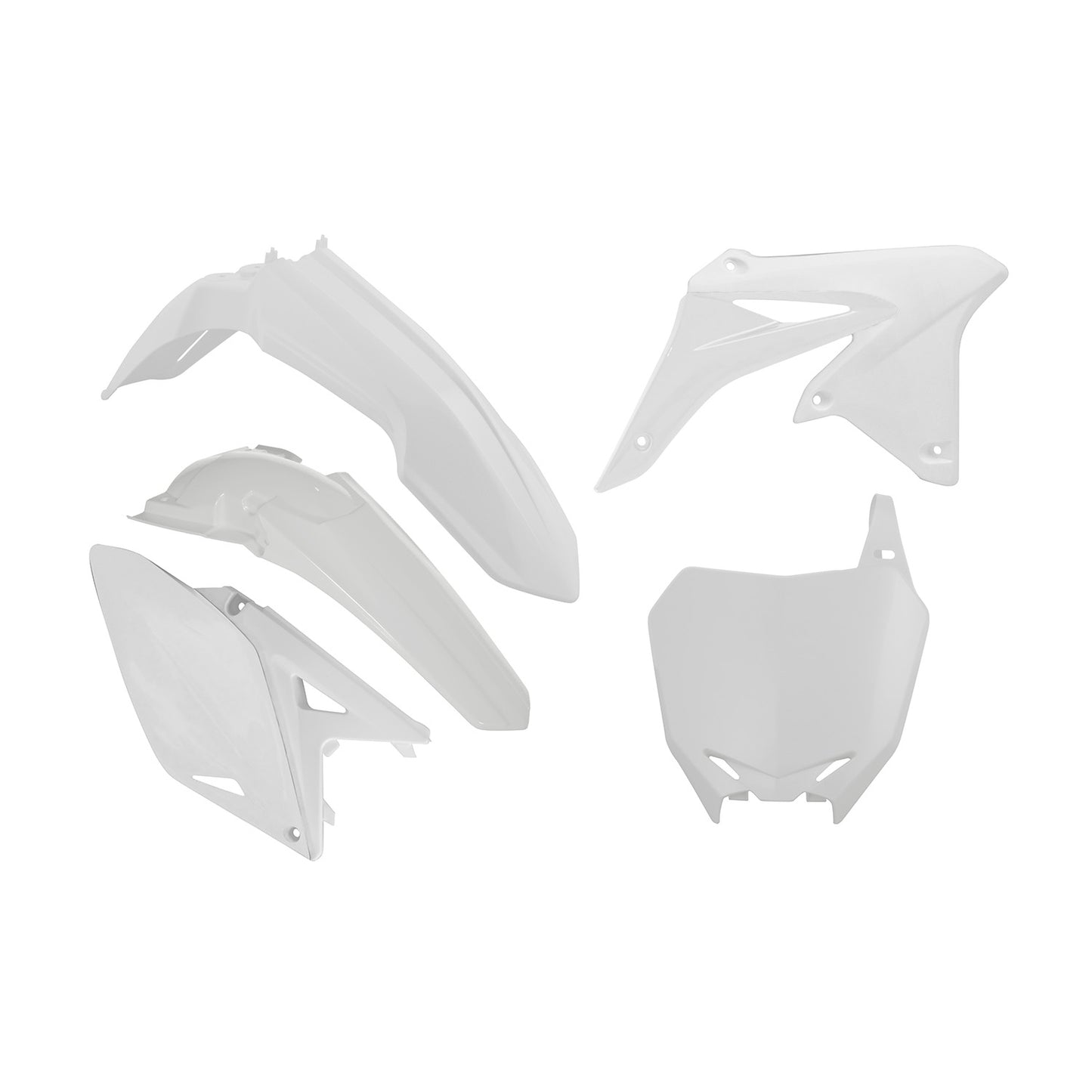 Racetech Plastic Kit RMZ250 10-18 (5 pcs) White