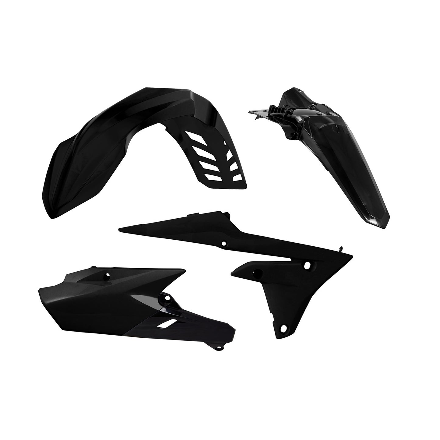 Racetech Plastic Kit WRF250 15-19/WRF450 16-18 (4 pcs) Black