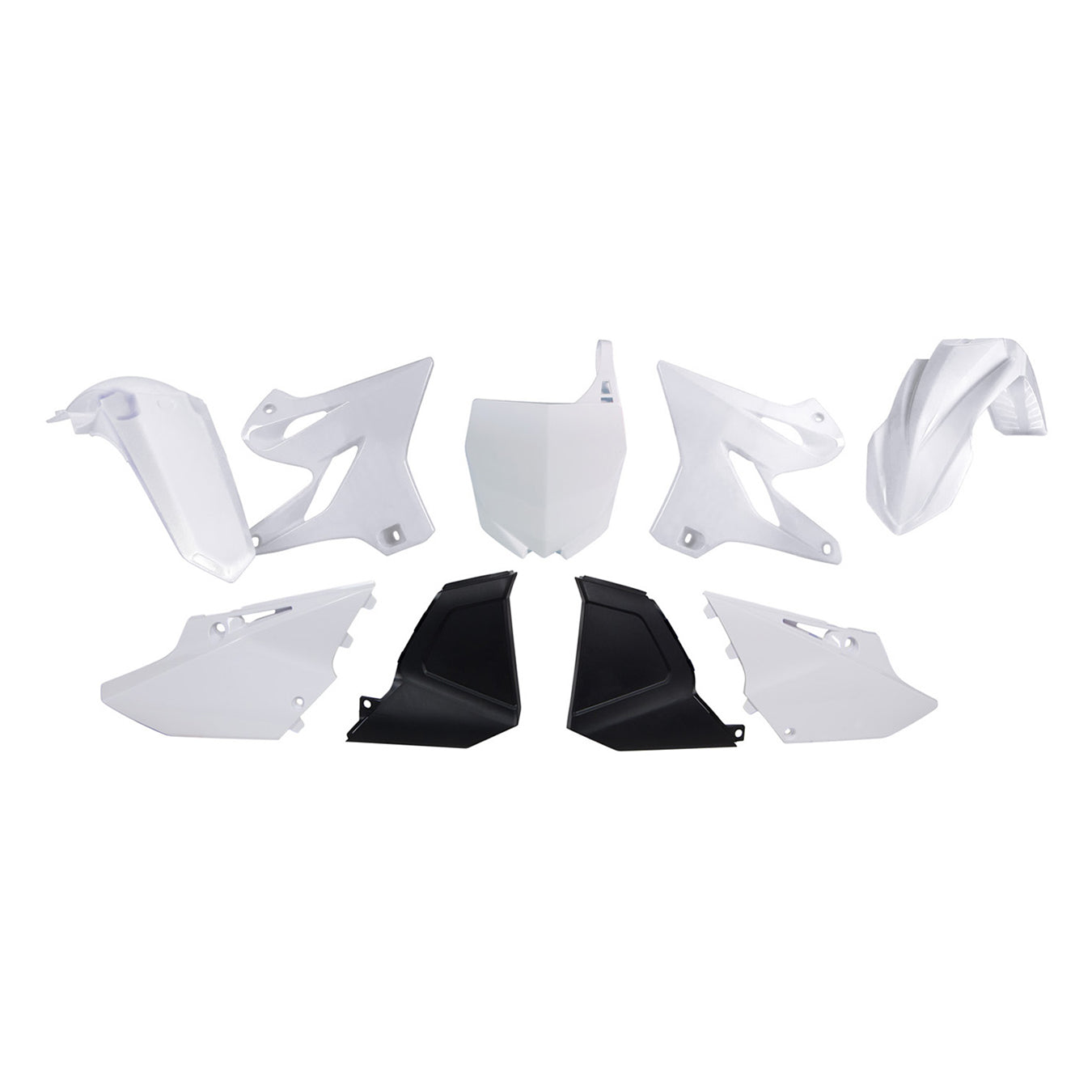 Racetech Plastic Kit YZ/YZ-X125/250 02-21 (6 pcs) White