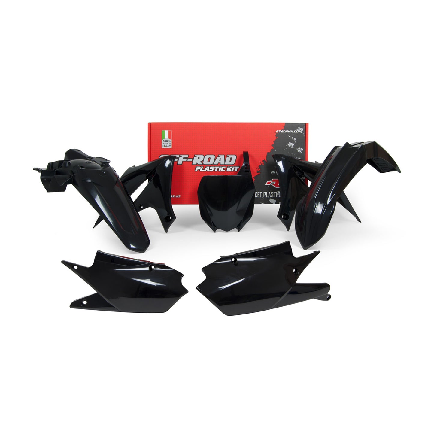 Racetech Plastic Kit YZF250 19-23/YZF450 18-22 (5 pcs) Black