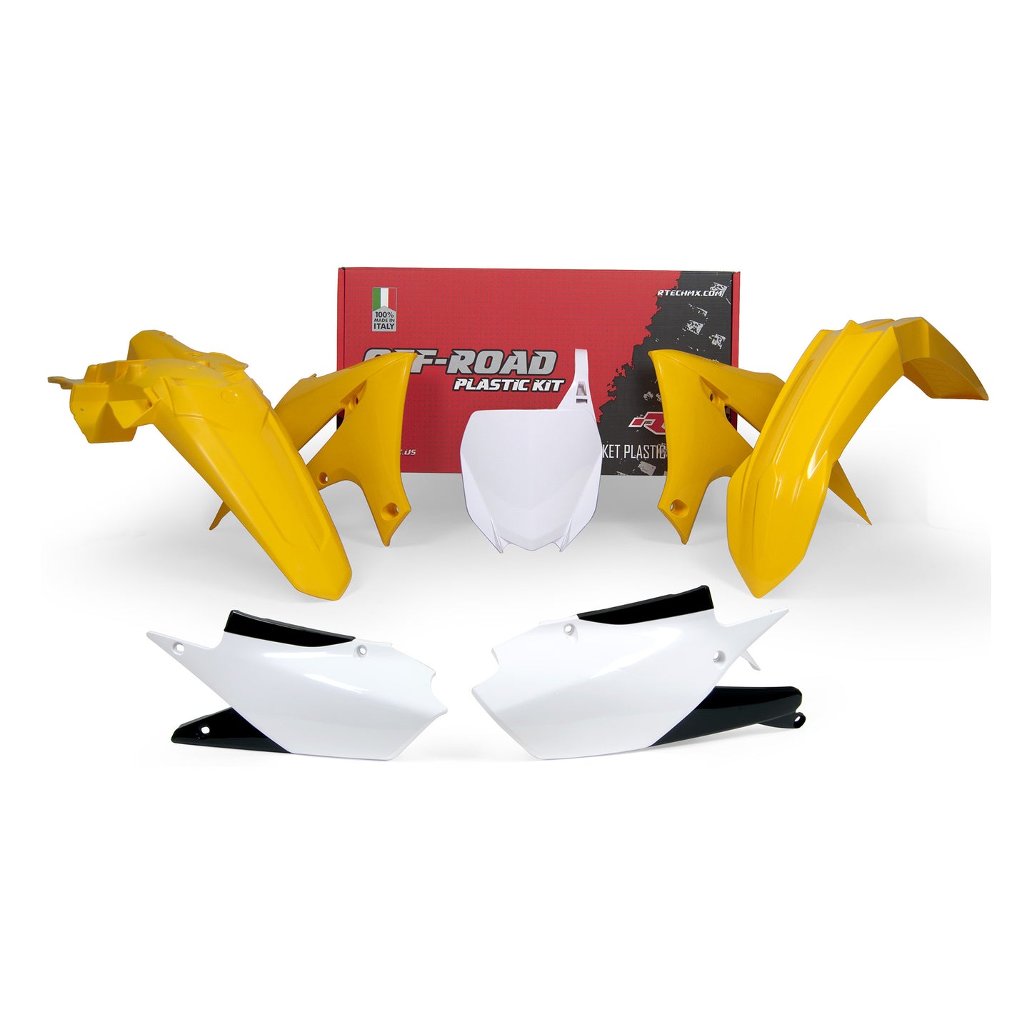 Racetech Plastic Kit YZF250 19-23/YZF450 18-22 (5 pcs) Yellow