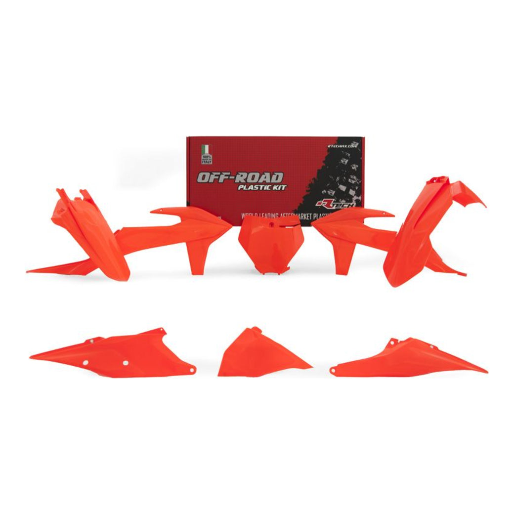 Racetech Plastic Kit SX125-150-250 19-22 (6 pcs) Neon Orange