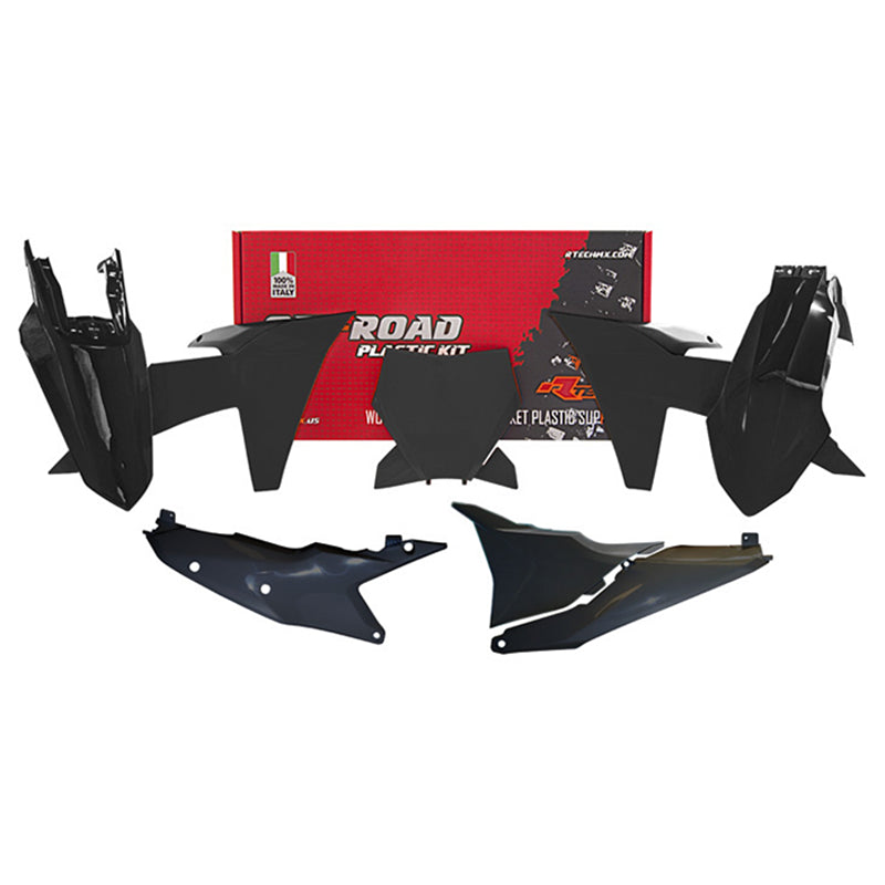 Racetech Plastic Kit SX125/250/300 23-24 (6 pcs) Black
