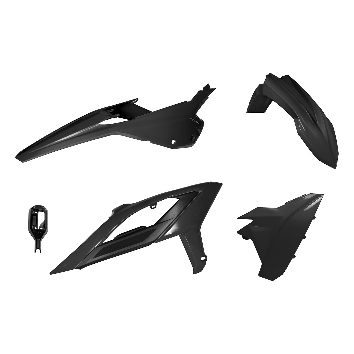 Racetech Plastic Kit RR125-480 23-24 (5 pcs) Black