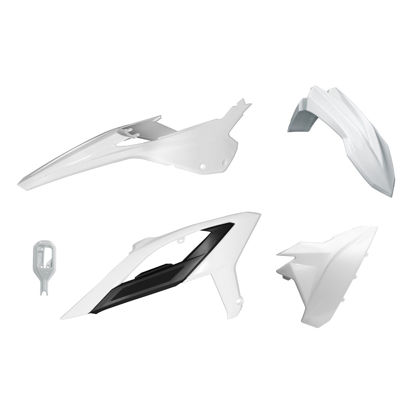 Racetech Plastic Kit RR125-480 23-24 (5 pcs) White