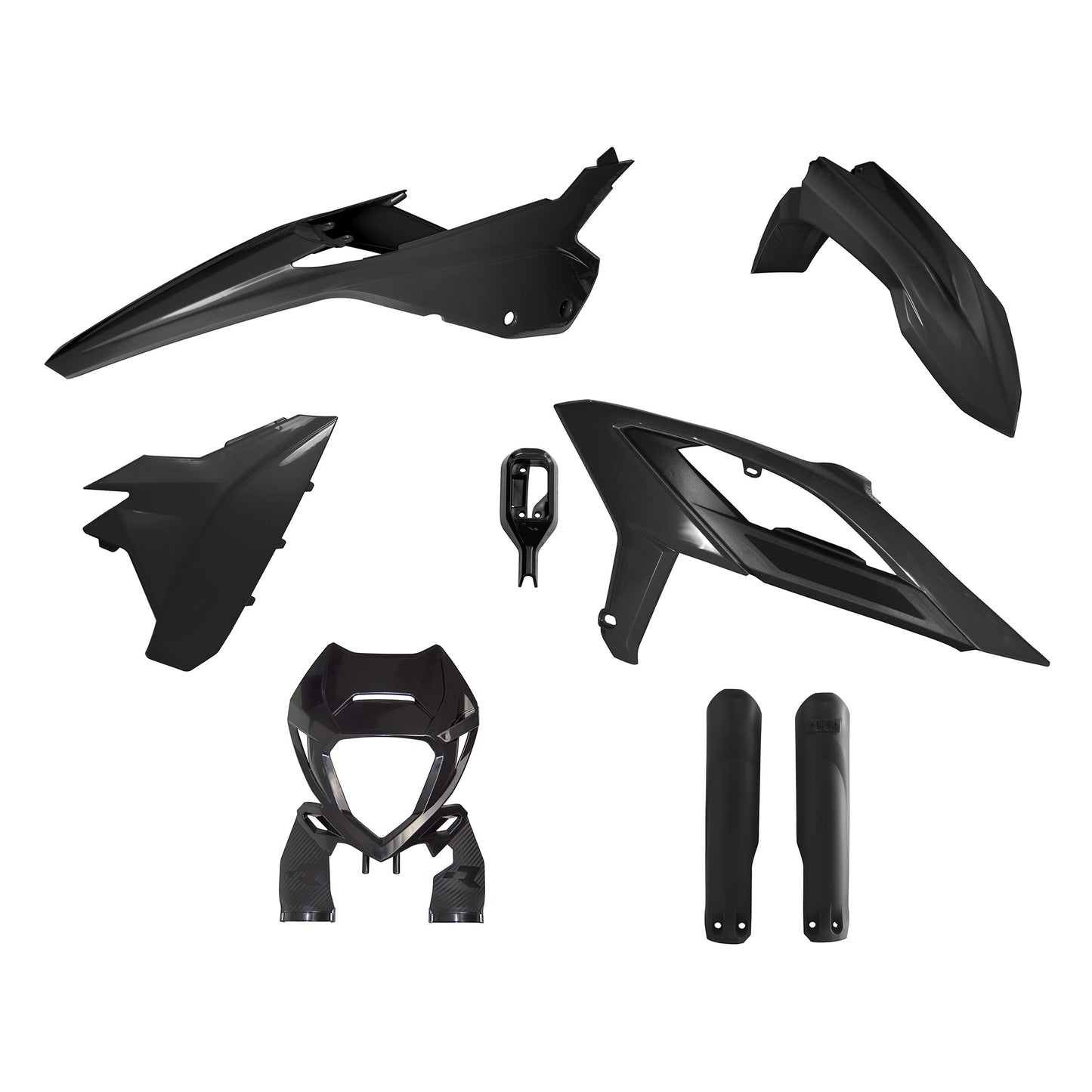 Racetech Plastic Kit RR125-480 23-24 (6 pcs) Black