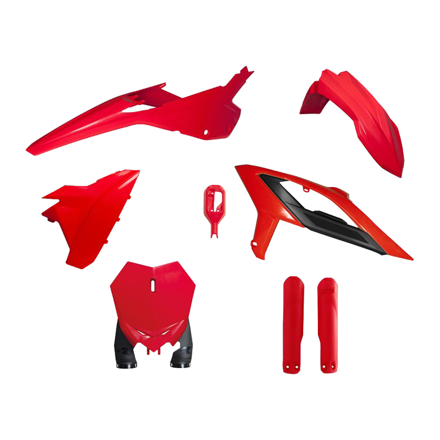 Racetech Plastic Kit RX125-480 23-24 (6 pcs) Beta Red / Black