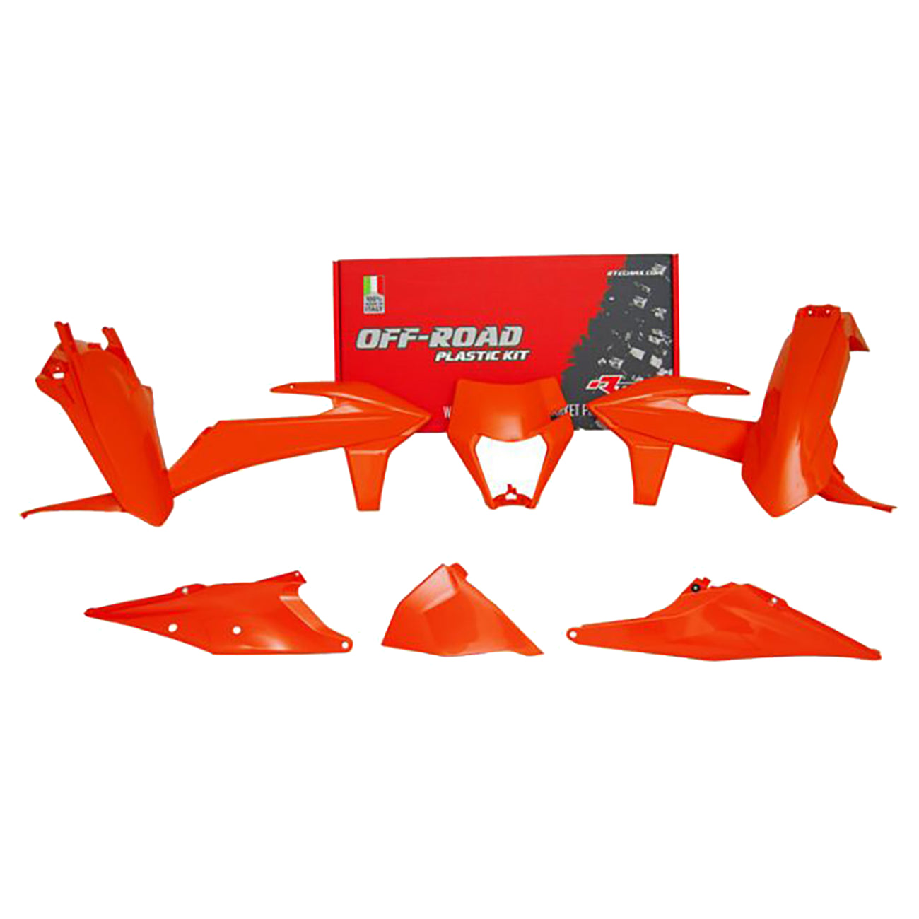 Racetech Plastic Kit EXC/EXCF/XC-W125-500 20-23 (6 pcs) Neon Orange