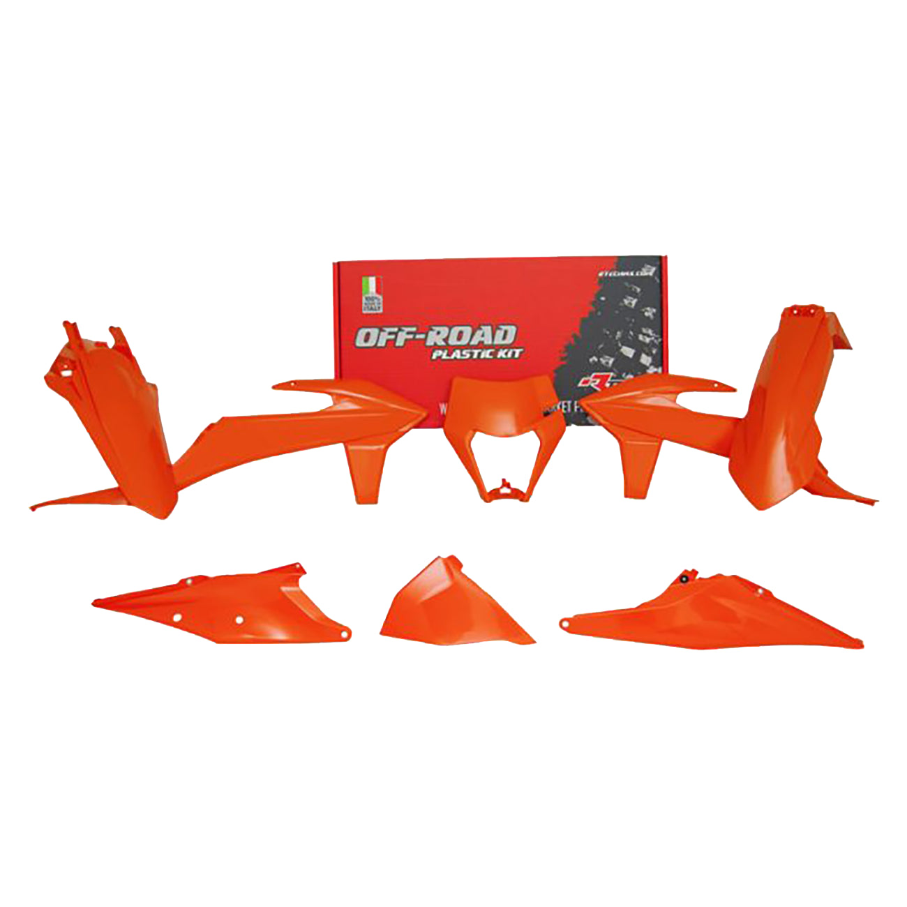 Racetech Plastic Kit EXC/EXCF/XC-W125-500 20-23 (6 pcs) Orange