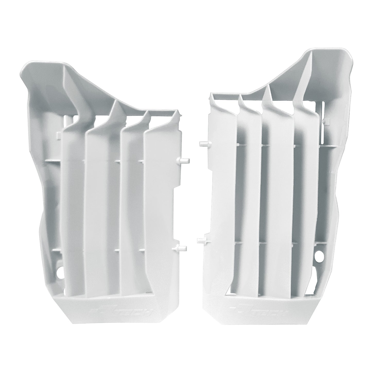 Racetech Oversize Radiator Louvers CRF250 18-19 White