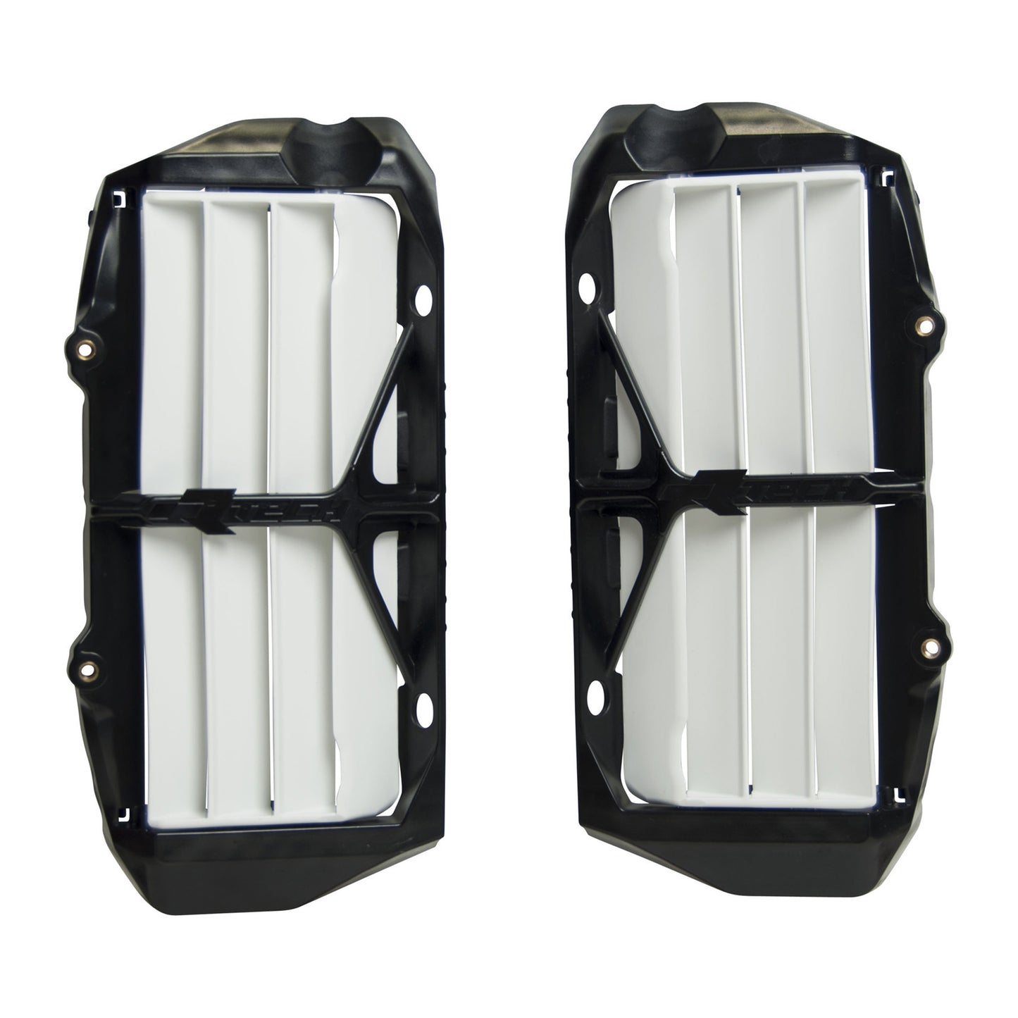 Racetech Reinforced Rad Louvers (2pc) TC-FC125-450 19-23 White