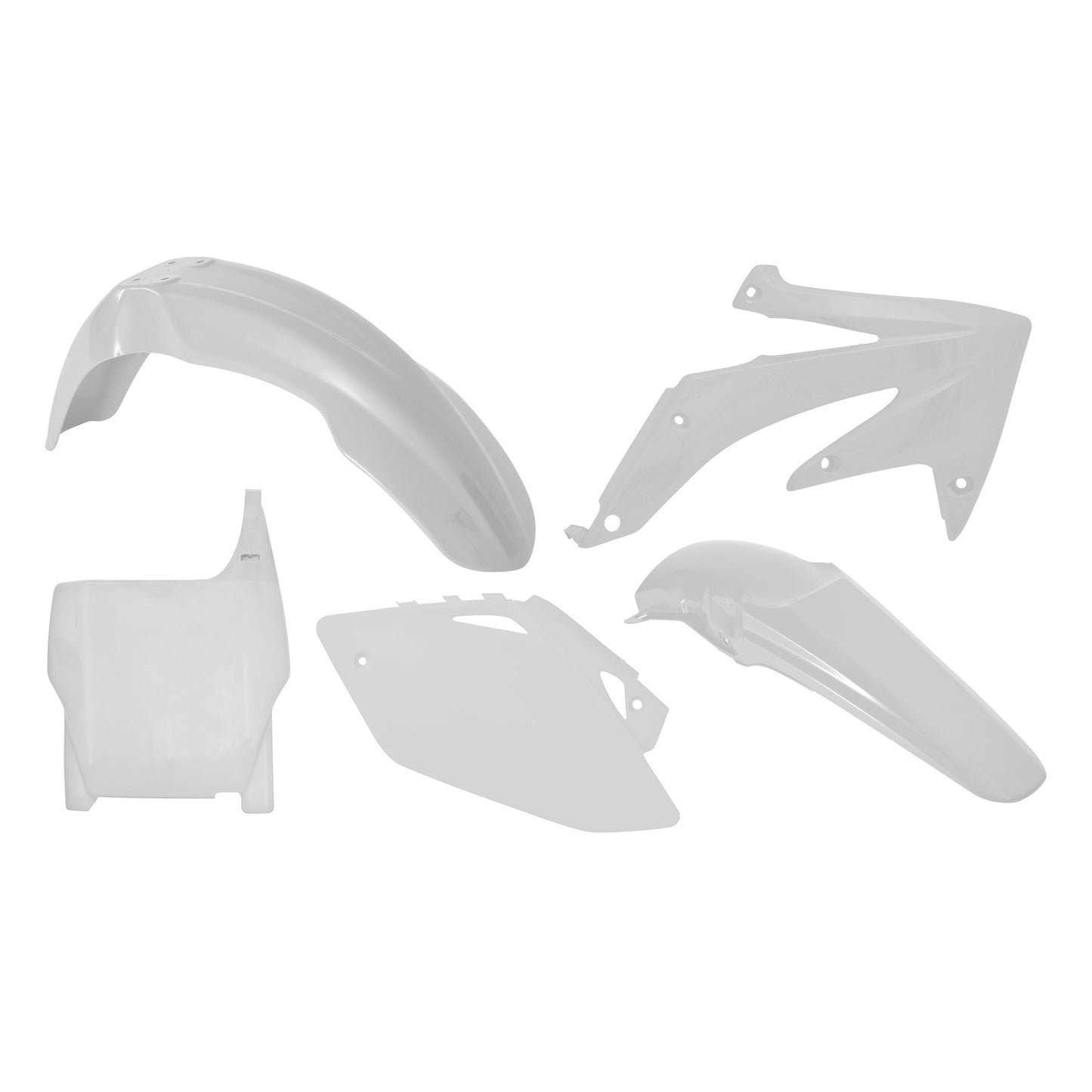 Racetech Plastic Kit CRF450 05-06 (5 pcs) White