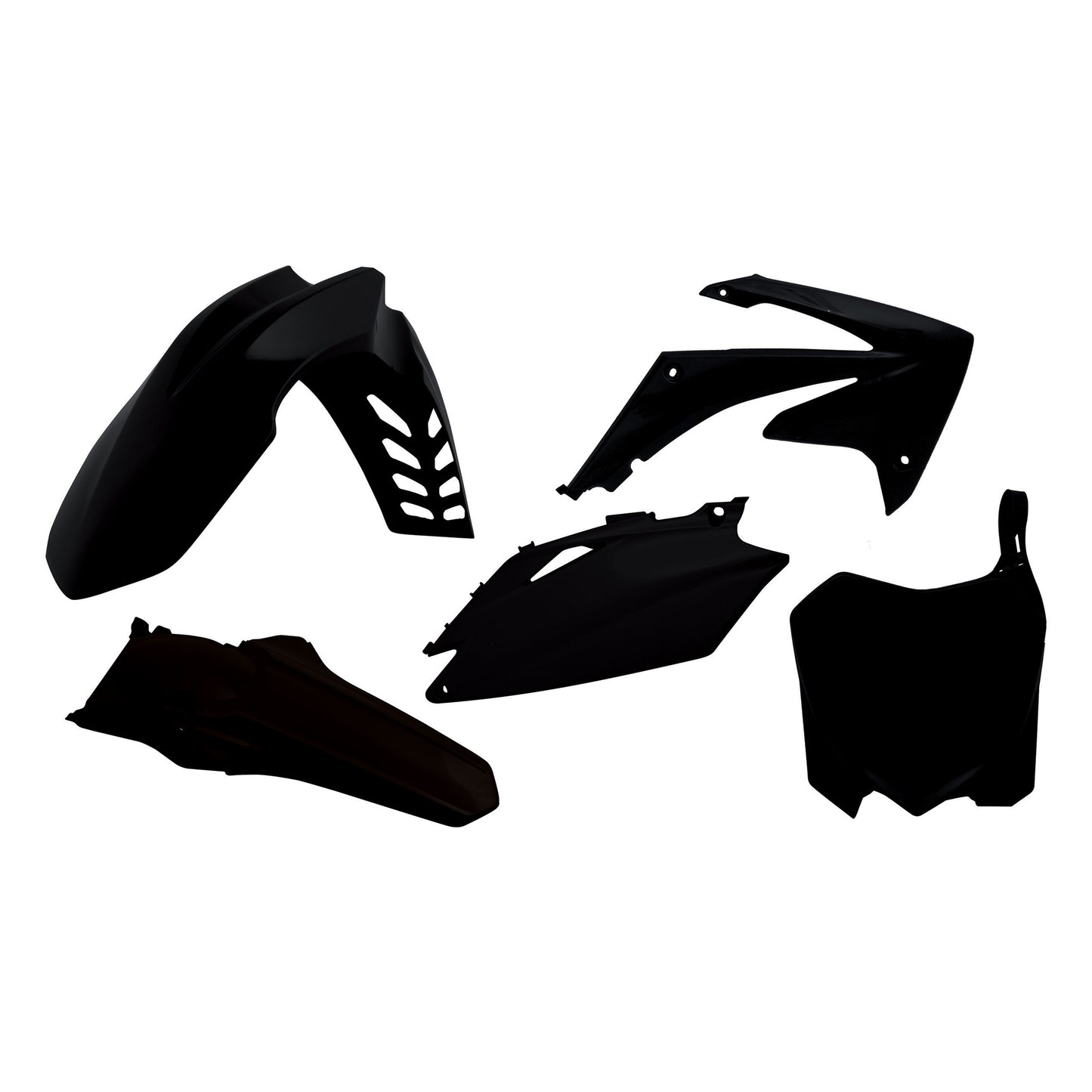 Racetech Plastic Kit CRF450 09-10/CRF250 10 (5 pcs) Black