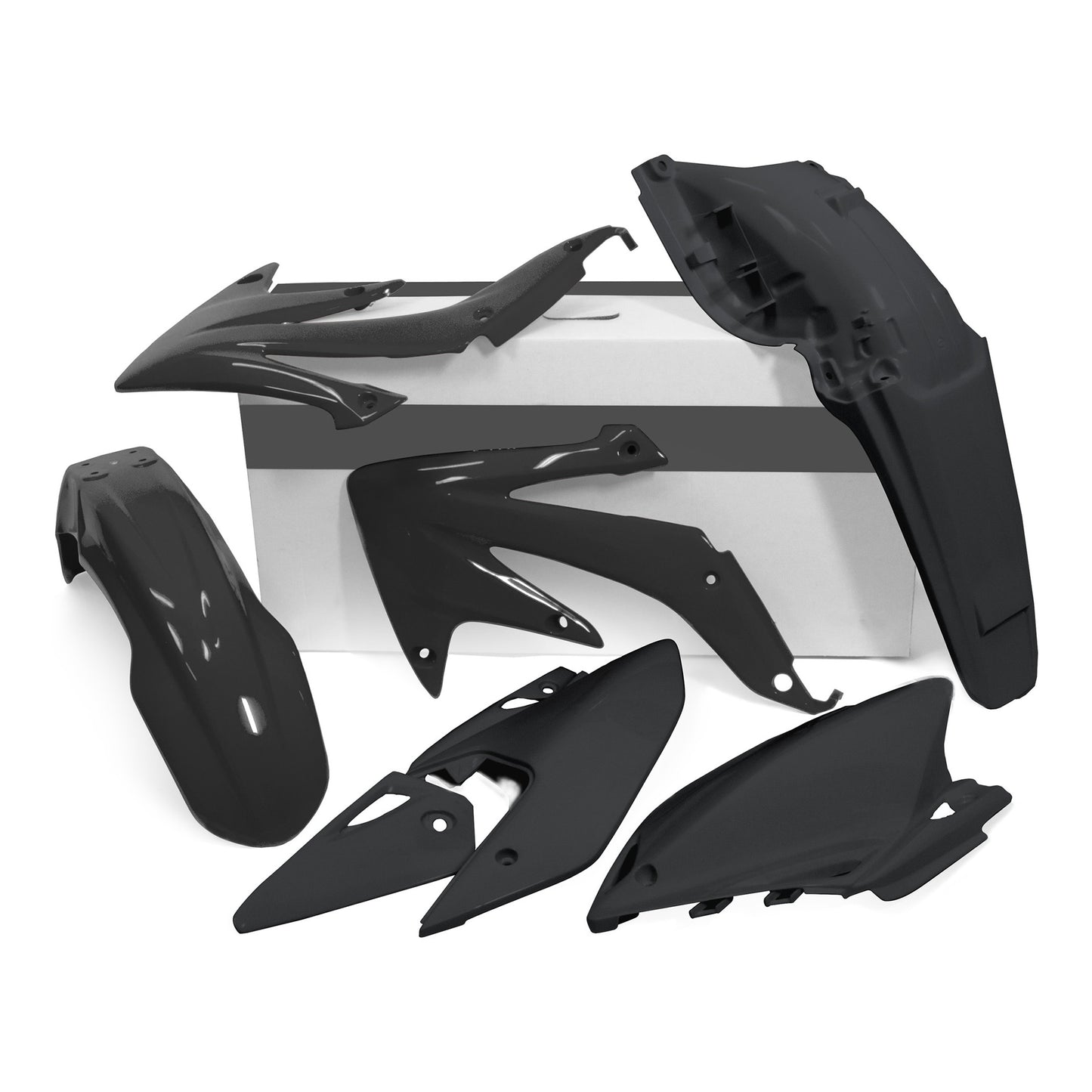 Racetech Plastic Kit CRFX450 08-17 (4 pcs) Black