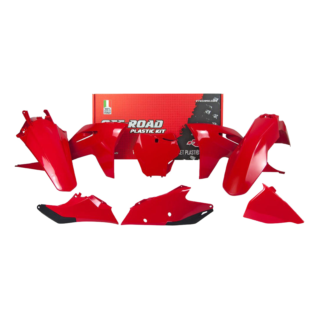 Racetech Plastic Kit MC-MCF125/250-450 21-23 (6 pcs) GasGas Red / Black