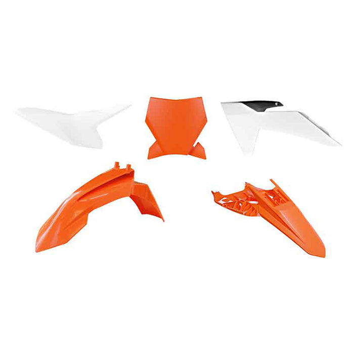 Racetech Plastic Kit SX50 24-25 (5 pcs) OEM - KTM Orange / White / Black